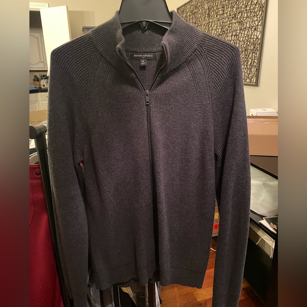 Banana Republic bomber sweater jacket